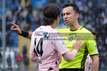 2024-03-02 - Referee of the match Daniele Rutelli of Enna delegation during the Italian Serie B soccer championship match between Brescia Calcio and Palermo FC at Mario Rigamonti Stadium on March 02, 2024, Brixia, Italy. - BRESCIA CALCIO VS PALERMO FC - ITALIAN SERIE B - SOCCER