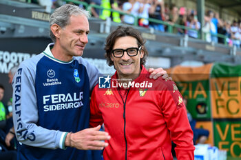 2024-05-05 - Feralpisalo’s Head Coach Marco Zaffaroni and Venezia's Head Coach Paolo Vanoli - VENEZIA FC VS FERALPISALò - ITALIAN SERIE B - SOCCER