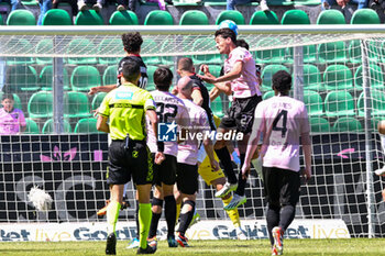 2024-05-05 - Edoardo Soleri (Palermo F.C.) overhead kick the ball during the Italian Serie BKT match between Palermo F.C. vs Ascoli Calcio 1898 F.C. on 5th May 2024 at the Renzo Barbera stadium in Palermo, Italy - PALERMO VS ASCOLI - ITALIAN SERIE B - SOCCER