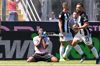 2024-05-05 - Salim Diakite (Palermo F.C.) shows his disappointment after missing to scores a goal during the Italian Serie BKT match between Palermo F.C. vs Ascoli Calcio 1898 F.C. on 5th May 2024 at the Renzo Barbera stadium in Palermo, Italy - PALERMO VS ASCOLI - ITALIAN SERIE B - SOCCER