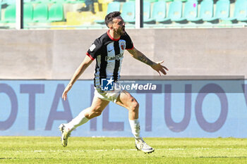 2024-05-05 - Happiness of Fabrizio Caligara (Ascoli Calcio) after scores a goal during the Italian Serie BKT match between Palermo F.C. vs Ascoli Calcio 1898 F.C. on 5th May 2024 at the Renzo Barbera stadium in Palermo, Italy - PALERMO VS ASCOLI - ITALIAN SERIE B - SOCCER