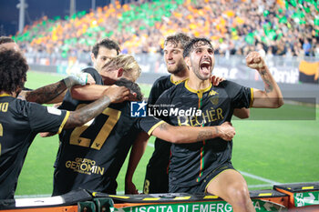 2024-05-24 - Antonio Candela (Venezia) Celebrates after scoring a goal with teammate - PLAYOFF - VENEZIA FC VS PALERMO FC - ITALIAN SERIE B - SOCCER