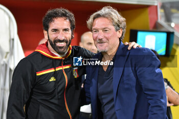 2024-09-20 - Fabio Caserta and Giovanni Stroppa during the Italian Serie BKT match between Us Catanzaro vs Us Cremonese on 20 September 2024 at the Nicola Ceravolo stadium in Catanzaro, Italy - US CATANZARO VS US CREMONESE - ITALIAN SERIE B - SOCCER