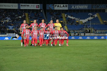 2024-09-30 - US Cremonese lined up before the kick-off of during the Italian Serie B soccer championship football match between Brescia Calcio FC and US Cremonese at Mario Rigamonti Stadium on September 30, 2024, Brixia, Italy. - BRESCIA CALCIO VS US CREMONESE - ITALIAN SERIE B - SOCCER