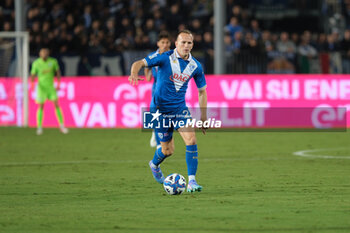 2024-09-30 - Lorenzo Dickman of Brescia Calcio FC carries the ball during the Italian Serie B soccer championship football match between Brescia Calcio FC and US Cremonese at Mario Rigamonti Stadium on September 30, 2024, Brixia, Italy. - BRESCIA CALCIO VS US CREMONESE - ITALIAN SERIE B - SOCCER