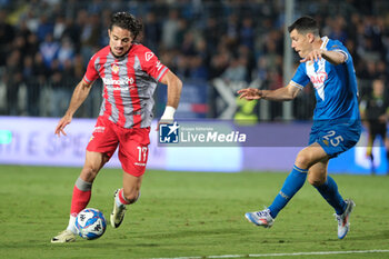 2024-09-30 - Leonardo Sernicola of US Cremonese during the Italian Serie B soccer championship football match between Brescia Calcio FC and US Cremonese at Mario Rigamonti Stadium on September 30, 2024, Brixia, Italy. - BRESCIA CALCIO VS US CREMONESE - ITALIAN SERIE B - SOCCER