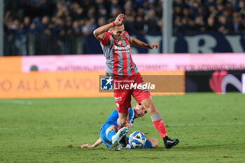 2024-09-30 - Valentin Antov of US Cremonese during the Italian Serie B soccer championship football match between Brescia Calcio FC and US Cremonese at Mario Rigamonti Stadium on September 30, 2024, Brixia, Italy. - BRESCIA CALCIO VS US CREMONESE - ITALIAN SERIE B - SOCCER