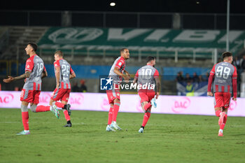 2024-09-30 - US Cremonese celebrates after scores a goal during the Italian Serie B soccer championship football match between Brescia Calcio FC and US Cremonese at Mario Rigamonti Stadium on September 30, 2024, Brixia, Italy. - BRESCIA CALCIO VS US CREMONESE - ITALIAN SERIE B - SOCCER