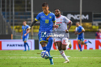 2024-09-28 - Julian Illanes Minucci (Carrarese) against Orji Okwonkwo (Reggiana) - CARRARESE CALCIO VS AC REGGIANA - ITALIAN SERIE B - SOCCER