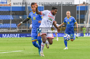 2024-09-28 - Orji Okwonkwo (Reggiana) against Julian Illanes Minucci (Carrarese) - CARRARESE CALCIO VS AC REGGIANA - ITALIAN SERIE B - SOCCER