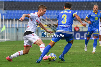 2024-09-28 - Luca Vido (Reggiana) against Marco Imperiale (Carrarese) - CARRARESE CALCIO VS AC REGGIANA - ITALIAN SERIE B - SOCCER