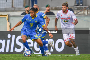 2024-09-28 - Nicolas Adrian Schiavi (Carrarese) against Manolo Portanova (Reggiana) - CARRARESE CALCIO VS AC REGGIANA - ITALIAN SERIE B - SOCCER