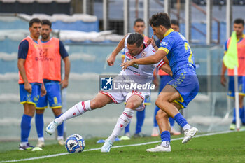 2024-09-28 - Luigi Cherubini (Carrarese) against Samuel Giovane (Carrarese) - CARRARESE CALCIO VS AC REGGIANA - ITALIAN SERIE B - SOCCER