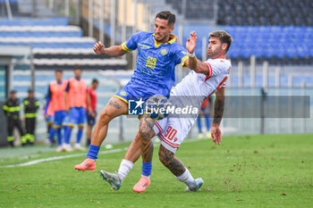 2024-09-28 - Manolo Portanova (Reggiana) against Luigi Cherubini (Carrarese) - CARRARESE CALCIO VS AC REGGIANA - ITALIAN SERIE B - SOCCER