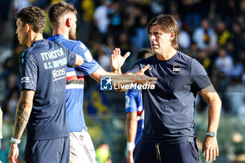 2024-09-29 - Andrea Sottil (Sampdoria) Celebrates the victory - MODENA FC VS UC SAMPDORIA - ITALIAN SERIE B - SOCCER