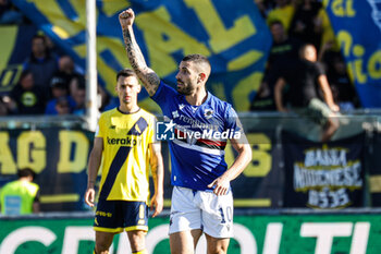 2024-09-29 - Gennaro Tutino Celebrates after scoring the gol of 0-2 - MODENA FC VS UC SAMPDORIA - ITALIAN SERIE B - SOCCER