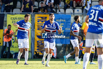 2024-09-29 - Nicholas Ioannou (Sampdoria) Celebrates after scoring the gol of 0-1 - MODENA FC VS UC SAMPDORIA - ITALIAN SERIE B - SOCCER