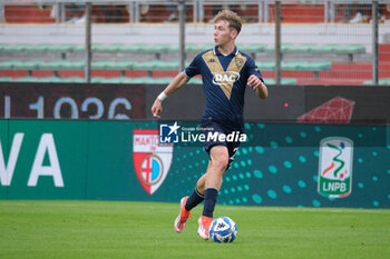 2024-10-06 - Riccardo Fogliata of Brescia Calcio FC carries the ball during the Italian Serie B soccer championship football match between Mantova Calcio 1911 and Brescia Calcio FC at Danilo Martelli Stadium on October 6, 2024, Mantua, Italy. - MANTOVA 1911 VS BRESCIA CALCIO - ITALIAN SERIE B - SOCCER