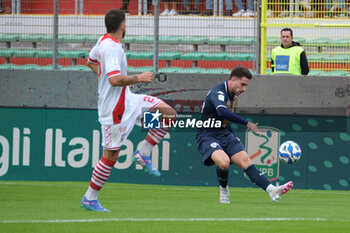 2024-10-06 - Niccolo Corrado of Brescia Calcio FC during the Italian Serie B soccer championship football match between Mantova Calcio 1911 and Brescia Calcio FC at Danilo Martelli Stadium on October 6, 2024, Mantua, Italy. - MANTOVA 1911 VS BRESCIA CALCIO - ITALIAN SERIE B - SOCCER