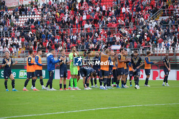 2024-10-06 - Brescia Calcio FC greetings their supporters during the Italian Serie B soccer championship football match between Mantova Calcio 1911 and Brescia Calcio FC at Danilo Martelli Stadium on October 6, 2024, Mantua, Italy. - MANTOVA 1911 VS BRESCIA CALCIO - ITALIAN SERIE B - SOCCER