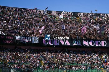 2024-10-06 - Palermo F.C. supporters during the Italian Serie BKT match between Palermo F.C. vs Salernitana 6th October 2024 at the Renzo Barbera stadium in Palermo, Italy - PALERMO FC VS US SALERNITANA - ITALIAN SERIE B - SOCCER