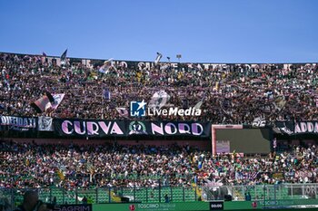 2024-10-06 - Palermo F.C. supporters during the Italian Serie BKT match between Palermo F.C. vs Salernitana 6th October 2024 at the Renzo Barbera stadium in Palermo, Italy - PALERMO FC VS US SALERNITANA - ITALIAN SERIE B - SOCCER