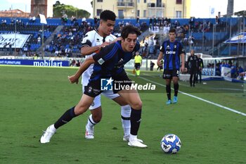 2024-10-05 - Samuele Angori (Pisa) thwarted by Elays Tavsan (Cesena) - AC PISA VS CESENA FC - ITALIAN SERIE B - SOCCER