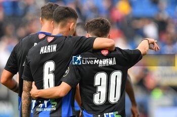 2024-10-05 - Marius Marin (Pisa) and Alessandro Arena (Pisa) celebrate - AC PISA VS CESENA FC - ITALIAN SERIE B - SOCCER