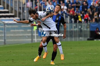 2024-10-05 - Simone Bastoni (Cesena) and Adrian Rus (Pisa) fight for the ball - AC PISA VS CESENA FC - ITALIAN SERIE B - SOCCER