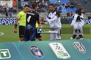 2024-10-05 - Antonio Caracciolo (Pisa) and Giuseppe Prestia (Cesena) - AC PISA VS CESENA FC - ITALIAN SERIE B - SOCCER