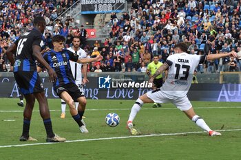 2024-10-05 - Alessandro Arena (Pisa) opportunity, thwarted by Raffaele Celia (Cesena) - AC PISA VS CESENA FC - ITALIAN SERIE B - SOCCER