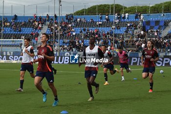 2024-10-05 - Players of Pisa during warmup - AC PISA VS CESENA FC - ITALIAN SERIE B - SOCCER