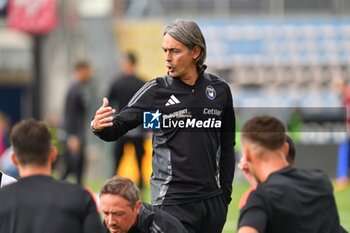 2024-10-05 - Head coach of Pisa Filippo Inzaghi during warmup - AC PISA VS CESENA FC - ITALIAN SERIE B - SOCCER