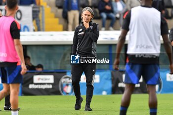 2024-10-05 - Head coach of Pisa Filippo Inzaghi during warmup - AC PISA VS CESENA FC - ITALIAN SERIE B - SOCCER