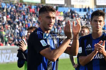 2024-10-05 - Simone Canestrelli (Pisa) celebrates at the end of the match - AC PISA VS CESENA FC - ITALIAN SERIE B - SOCCER