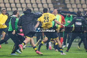 2024-10-19 - Mattia Caldara (Modena) Celebrates after scoring the gol of 2-2 - MODENA FC VS PALERMO FC - ITALIAN SERIE B - SOCCER