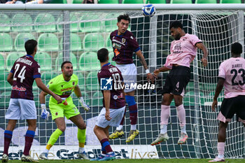 2024-10-26 - Rayyan Baniya (Palermo F.C.) overhead kick the ball during the Italian Serie BKT match between Palermo F.C. vs A.C. Reggiana 1919 on 26th October 2024 at the Renzo Barbera stadium in Palermo, Italy - PALERMO FC VS AC REGGIANA - ITALIAN SERIE B - SOCCER