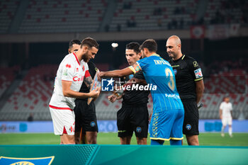 2024-10-29 - Francesco Vicari of SSC Bari and Marco Imperiale of Carrarese Calcio during SSC Bari vs Carrarese Calcio - SSC BARI VS CARRARESE CALCIO - ITALIAN SERIE B - SOCCER