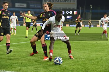 2024-10-30 - Alexander Lind (Pisa) and Mamadou Coulibaly (Catanzaro) fight for the ball - AC PISA VS US CATANZARO - ITALIAN SERIE B - SOCCER