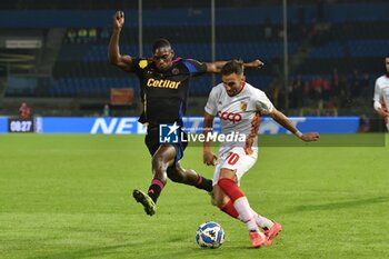 2024-10-30 - Marco D'Alessandro (Catanzaro) thwarted by Idrissa Toure' (Pisa) - AC PISA VS US CATANZARO - ITALIAN SERIE B - SOCCER