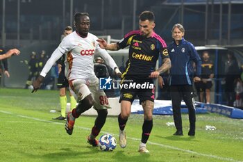 2024-10-30 - Marius Marin (Pisa) thwarted by Mamadou Coulibaly (Catanzaro) - AC PISA VS US CATANZARO - ITALIAN SERIE B - SOCCER