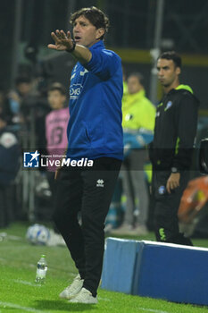 2024-10-29 - Michle Mignani coach of Cesena FC gestures during the Soccer BKT between US Salernitana 1919 vs Cesena FC at Arechi Stadium - US SALERNITANA VS CESENA FC - ITALIAN SERIE B - SOCCER