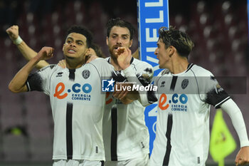 2024-10-29 - Elayis Tavsan of Cesena FC celebrates after scoring goal during the Soccer BKT between US Salernitana 1919 vs Cesena FC at Arechi Stadium - US SALERNITANA VS CESENA FC - ITALIAN SERIE B - SOCCER