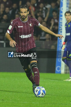 2024-10-29 - Gian Marco Ferrari of US Salernitana 1919 in action during the Soccer BKT between US Salernitana 1919 vs Cesena FC at Arechi Stadium - US SALERNITANA VS CESENA FC - ITALIAN SERIE B - SOCCER