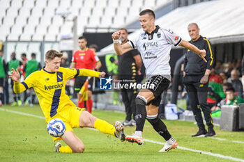 02/11/2024 - Arkadiusz Reca (Spezia) is fouled by Thomas Battistella (Modena) - SPEZIA CALCIO VS MODENA FC - SERIE B - CALCIO