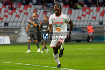 02/11/2024 - Cedric Gondo of AC Reggiana celebrates after scoring a goal - SSC BARI VS AC REGGIANA - SERIE B - CALCIO