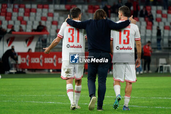 02/11/2024 - coach William Viali of AC Reggiana, Mario Sampirisi of AC Reggiana and Andrea Meroni of AC Reggiana - SSC BARI VS AC REGGIANA - SERIE B - CALCIO