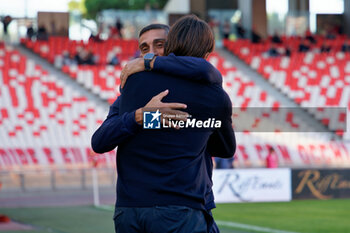 02/11/2024 - coach Moreno Longo of SSC Bari and coach William Viali of AC Reggiana - SSC BARI VS AC REGGIANA - SERIE B - CALCIO