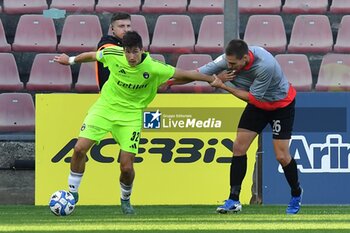 03/11/2024 - Stefano Moreo (Pisa) thwarted by Valentin Antov (Cremonese) - US CREMONESE VS AC PISA - SERIE B - CALCIO