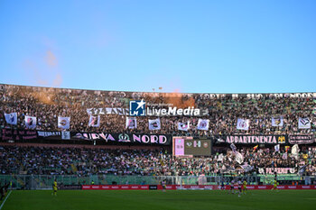 03/11/2024 - Palermo F.C. supporters during the Italian Serie BKT match between Palermo F.C. vs A.S. Cittadella 1973 on 3rd November 2024 at the Renzo Barbera stadium in Palermo, Italy - PALERMO FC VS AS CITTADELLA - SERIE B - CALCIO